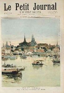 View of Bangkok from Le Petit Journal 12th August 1893 View of Bangkok from Le Petit Journal 12th August 1893