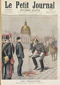 The Traitor The Degradation of Alfred Dreyfus 1859-1935 cover of Le Petit Journal 13 January 1895 by Henri Meyer