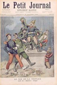 The Allies Nose after Laocoon from Le Petit Journal 25th October 1896