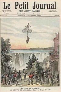 Theatre de la Gaite Performers at Niagara Falls from Le Petit Journal' 13th February 1892 by Henri Meyer