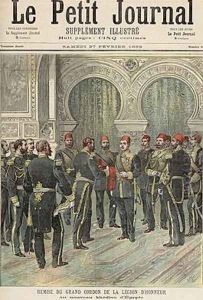 Return of the Grand Cordon of the Legion of Honour to the New Khedive of Egypt from Le Petit Journal 27th February 1892 by Henri Meyer