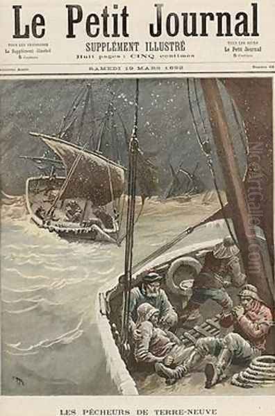 Newfoundland Fishermen from Le Petit Journal 19th March 1892 - view 1