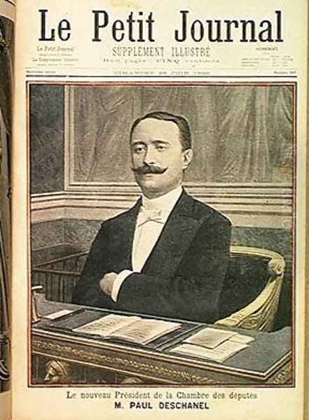 The New President of the Chamber of Deputies Paul Deschanel 1855-1922 from Le Petit Journal 26th June 1898 - view 1