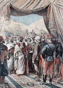 Jules Cambon 1845-1935 Governor General of Algeria 1871-1897 at the Moroccan frontier by Henri Meyer