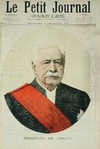 Portrait of Ferdinand Marie de Lesseps 1805-94 from Le Petit Journal 16th December 1894