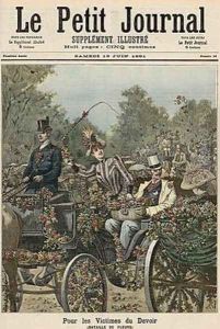 For the Victims of Duty The Battle of Flowers from Le Petit Journal 13th June 1891