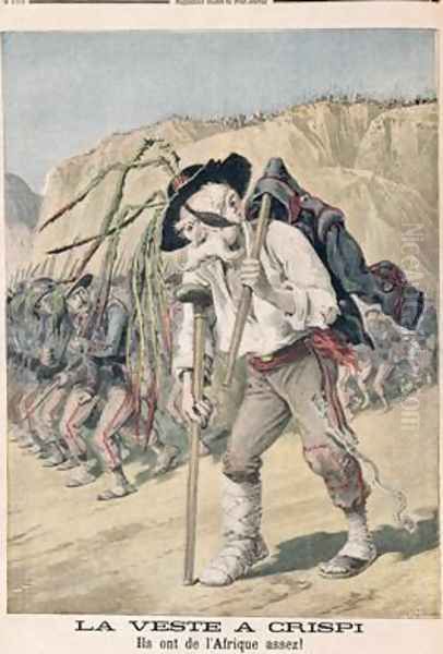 Crispis Defeat caricature from le Petit Journal 1896 - view 1