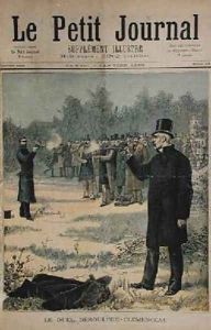 The Duel between Paul Deroulede 1846-1914 and Georges Clemenceau 1841-1929 by Henri Meyer