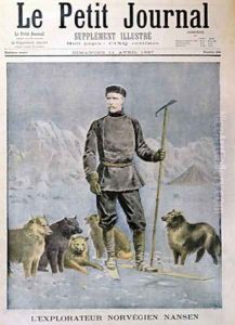 The Norwegian Explorer Nansen front cover of Le Petit Journal 11th April 1897 by Henri Meyer