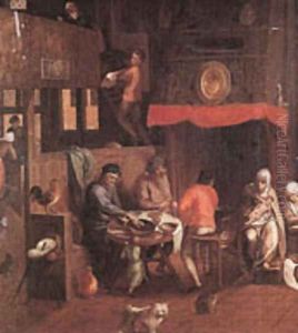 Netherlandish Household by Gillis Mostaert