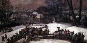 A Military Expedition in Winter 1590 by Gillis Mostaert