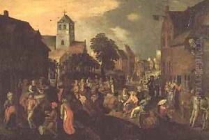 The Village Fete by Gillis Mostaert