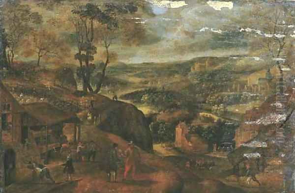 Autumn an extensive landscape with the vendange - view 1