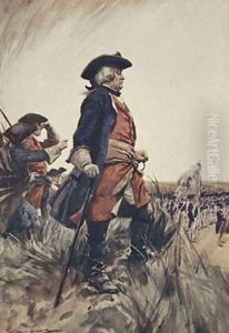Frederick the Great illustration from A History of Germany by A.C. Michael