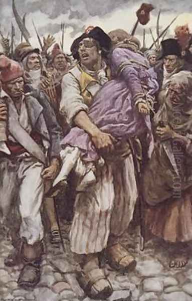The Scarlet Pimpernel to the Rescue illustration for The Scarlet Pimpernel by Baroness Orczy - view 1