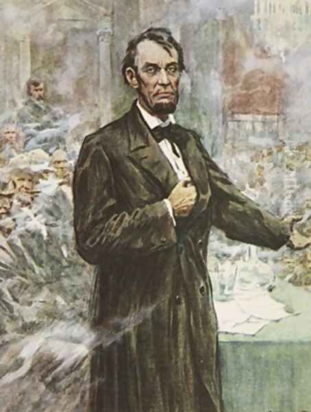Abraham Lincoln the great Emancipator illustration from This Country of Ours The Story of the United States - view 1