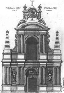 Portal of the Church of the Feuillants Monastery 1660 by Jean I Marot