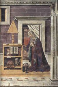 Annunciation (detail-2) c. 1482