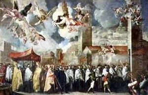 Procession of the Relics of the Holy Brescian Bishops by Francesco Maffei