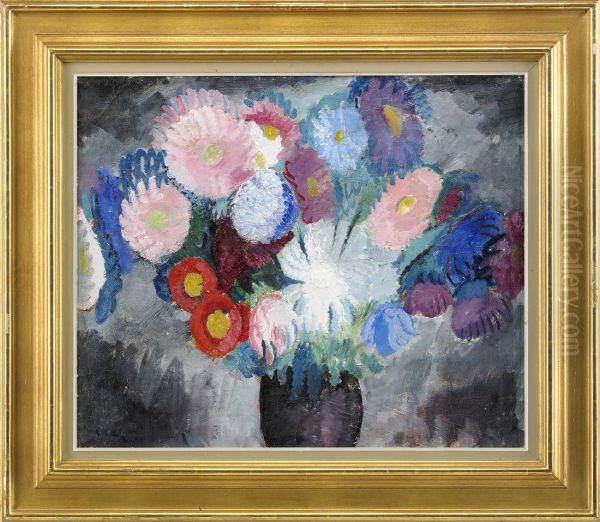 Blomsterstilleben Med Astrar - view 1