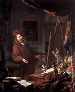 The Painter's Studio by Michiel van Musscher