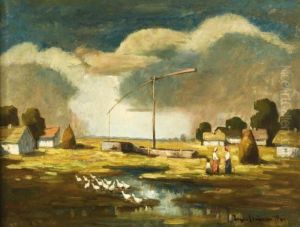Faluszelen by Bela Ivanyi Grunwald