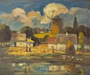 Village End by Bela Ivanyi Grunwald