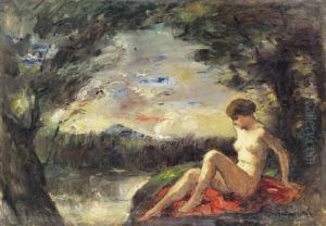 Nude In The Open-air by Bela Ivanyi Grunwald