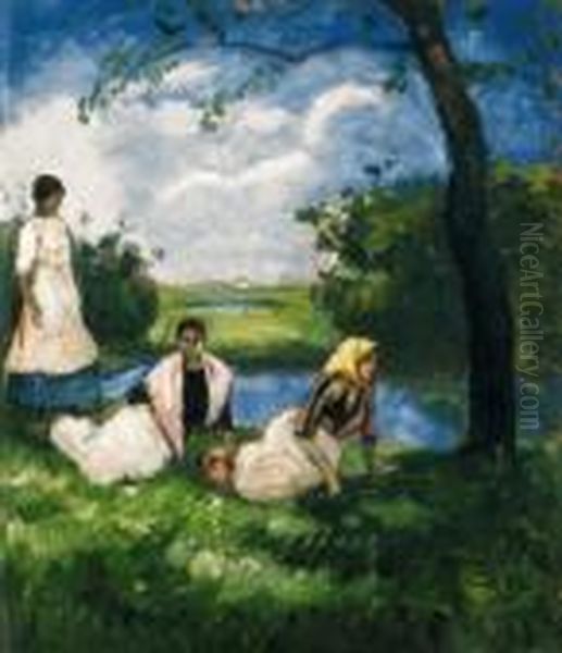 Girls In The Field, Early 1910s - view 1