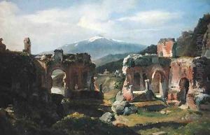 Ruins of the Theatre at Taormina by Achille-Etna Michallon