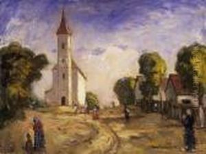 In The Square With A Church