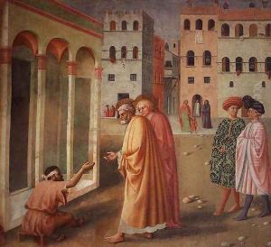 Saint Peter Heals a Cripple 1424-25 by Tommaso Masolino (da Panicale)