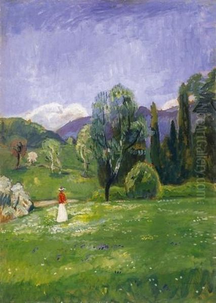 On Flowery Field, About 1910-12 - view 1