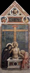 Pieta 1424 by Tommaso Masolino (da Panicale)