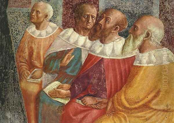 The Philosophers of Alexandria (detail) 1428-30 - view 1