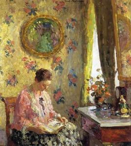 Lady Reading by Gari Julius Melchers