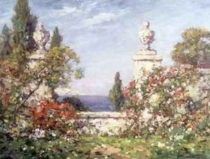 A Mediterranean Garden by Thomas E. Mostyn