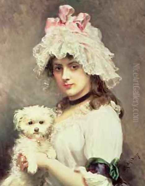 Girl with a Lap Dog - view 1