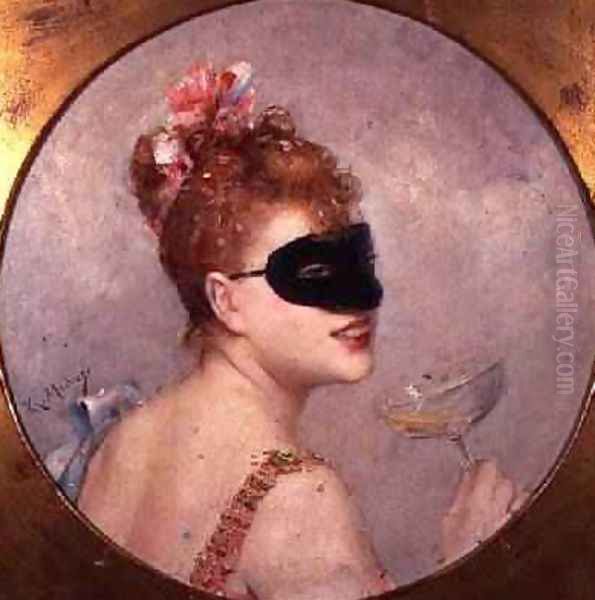 Woman with a mask - view 1