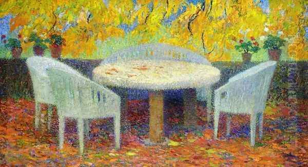 Under the Large Chestnut Tree at Marquayrol - view 1