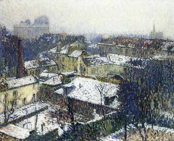 The Roofs of Paris in the Snow, the View from the Artist's Studio - view 1