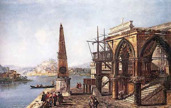 Imaginative View with Obelisk c. 1735 - view 1