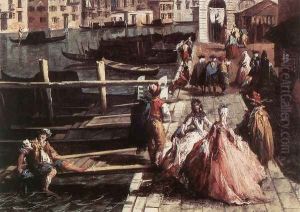 The Grand Canal at San Geremia (detail) c. 1740