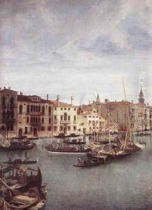 View of the Basilica della Salute (detail) 1733-35 by Michele Marieschi