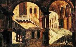 Staircase in a Palace by Michele Marieschi
