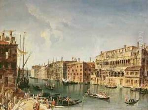 Venice Grand Canal and the Fondaco dei Turchi by Michele Marieschi
