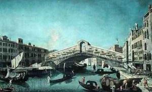 The Rialto Bridge Venice by Michele Marieschi