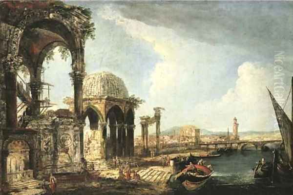 An architectural capriccio of a city - view 1