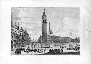 Piazza S. Marco dalla Torre dell'Orologio, from Magnificentiores Selectioresque Urbis Venetiarum Prospectus