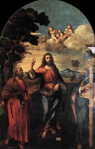 Christ between Sts Peter and Andrew - view 1